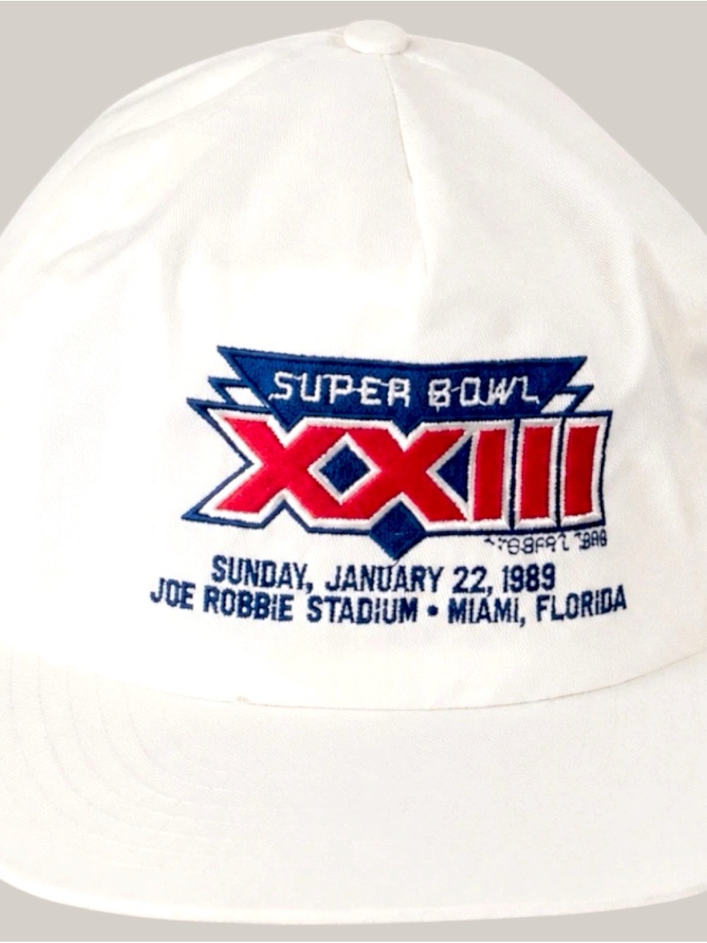 Vintage Super Bowl XXVIII Annco NFL Snapback Hat 1989 Cowboys Bills Joe Robbie